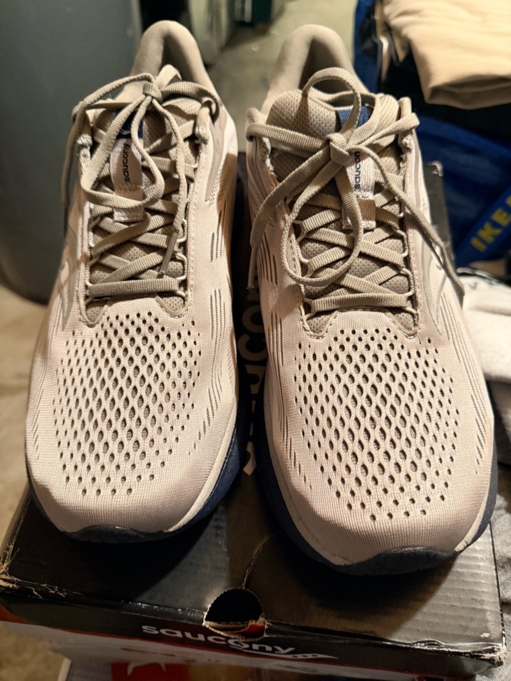 Saucony Grey and Navy Athletic Running Shoes